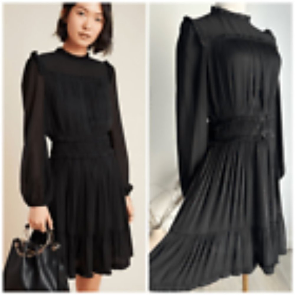 Anthropologie Black Dress